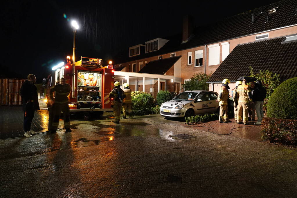 Veel schade door brand op zolder