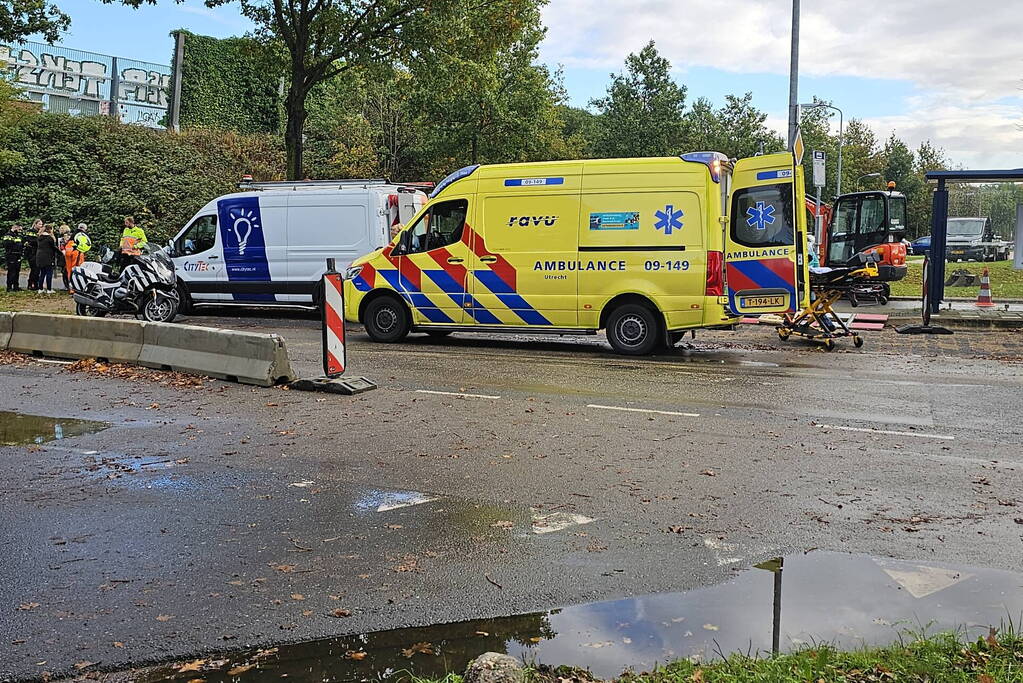 Fietsers frontaal op elkaar, val tot gevolg