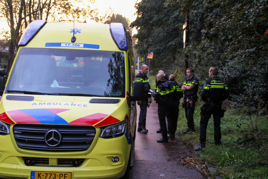 Automobilist raakt van de weg en belandt in bosschage