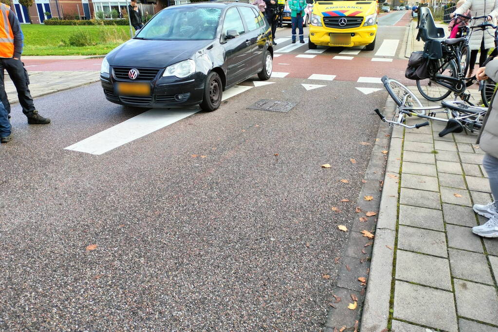 Fietser gewond bij aanrijding