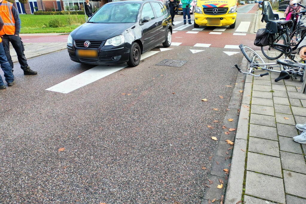 Fietser gewond bij aanrijding