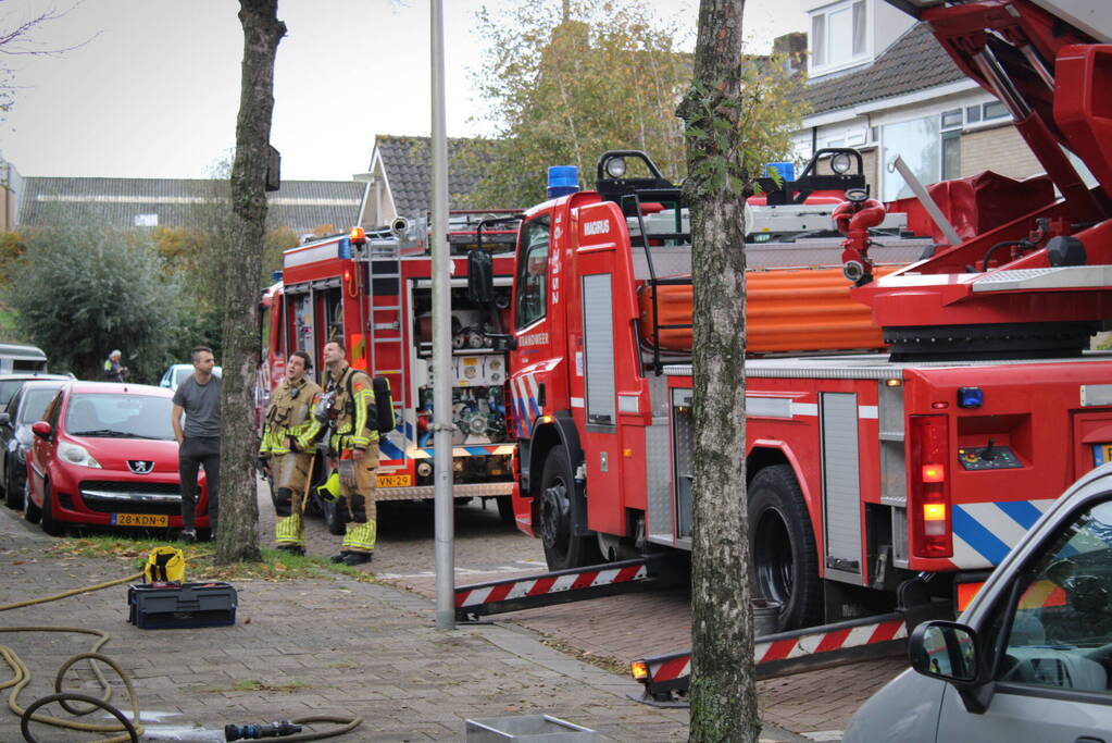 Hevige rookontwikkeling bij schoorsteenbrand