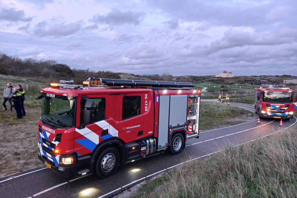 Brandweer controleert bunker op brand