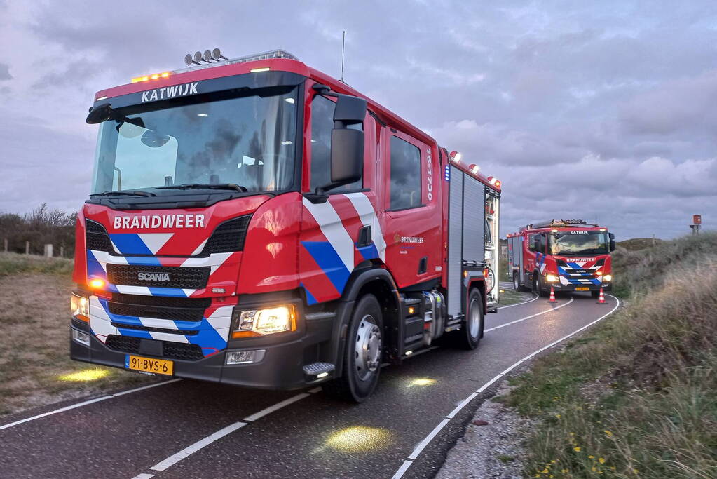 Brandweer controleert bunker op brand