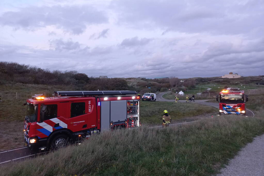 Brandweer controleert bunker op brand