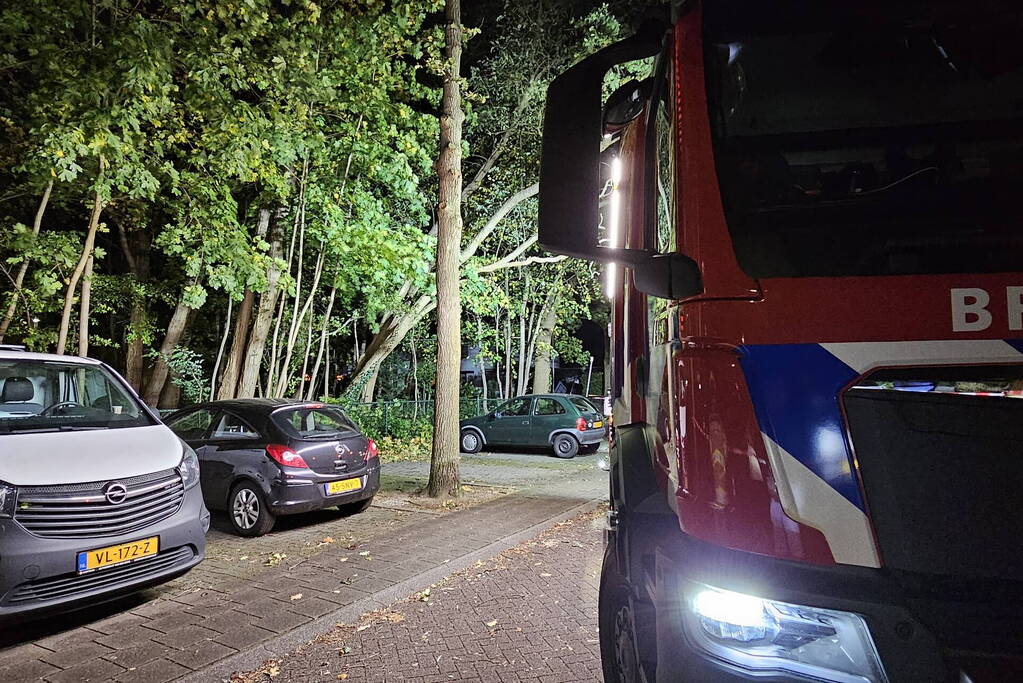 Boom dreigt op auto te vallen