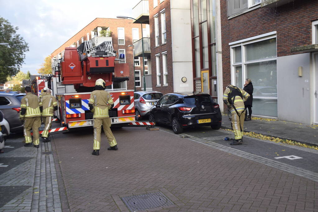 Brandweer verwijdert loshangende tak