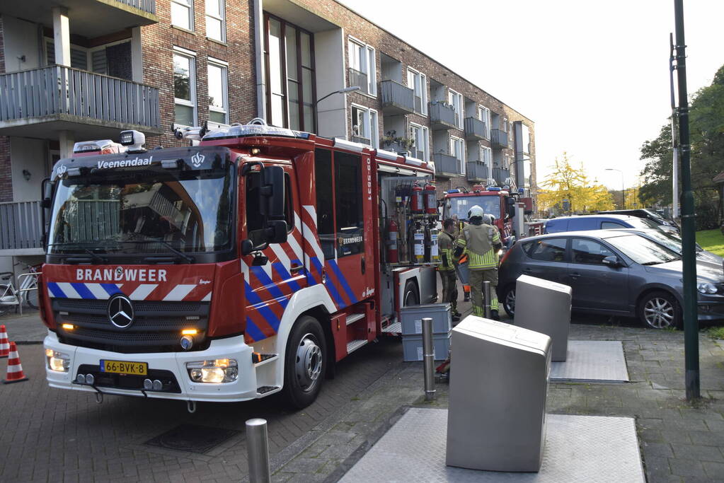 Brandweer verwijdert loshangende tak