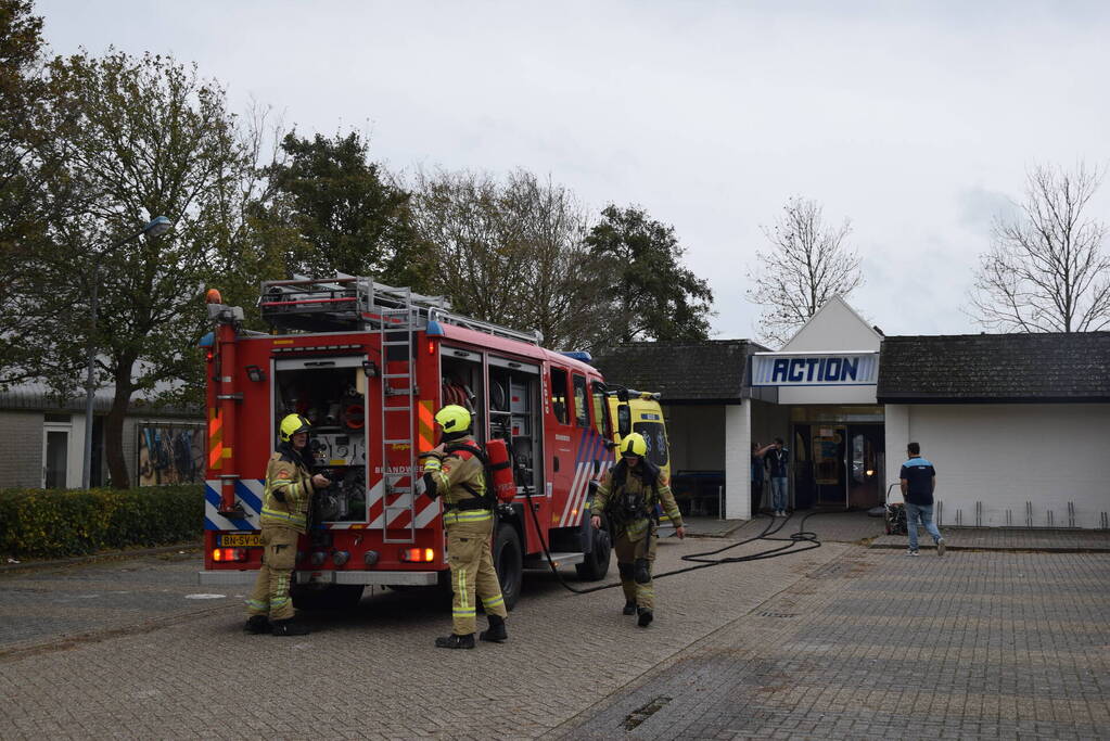 Winkelpand ontruimt vanwege rookontwikkeling