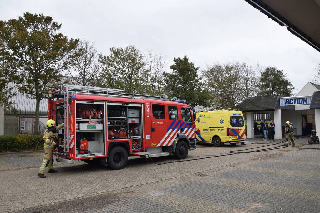 Winkelpand ontruimt vanwege rookontwikkeling