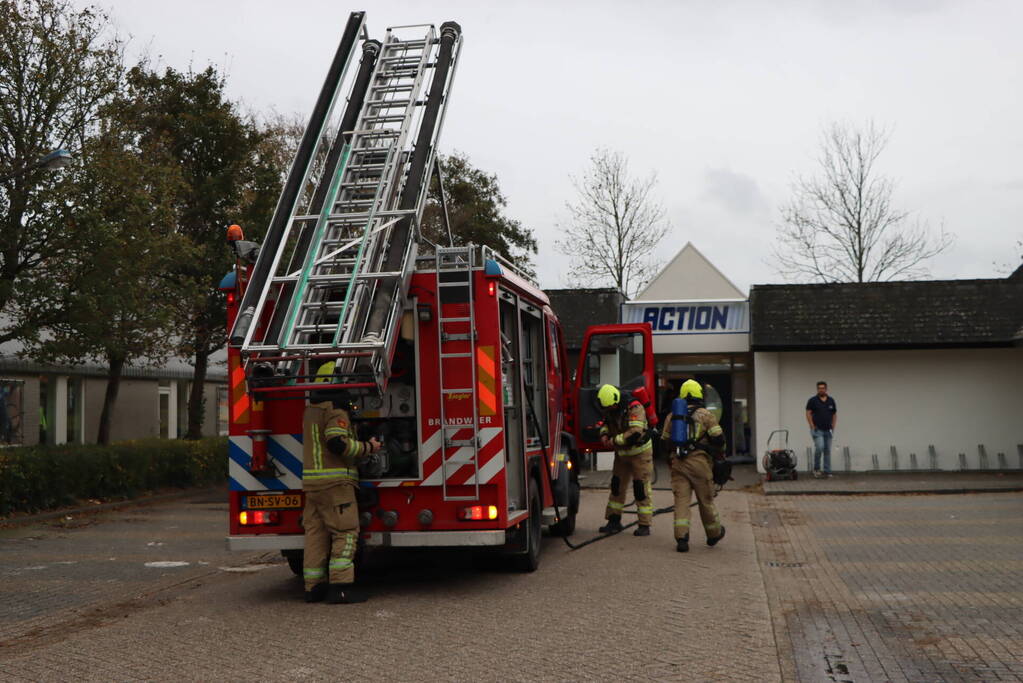 Winkelpand ontruimt vanwege rookontwikkeling