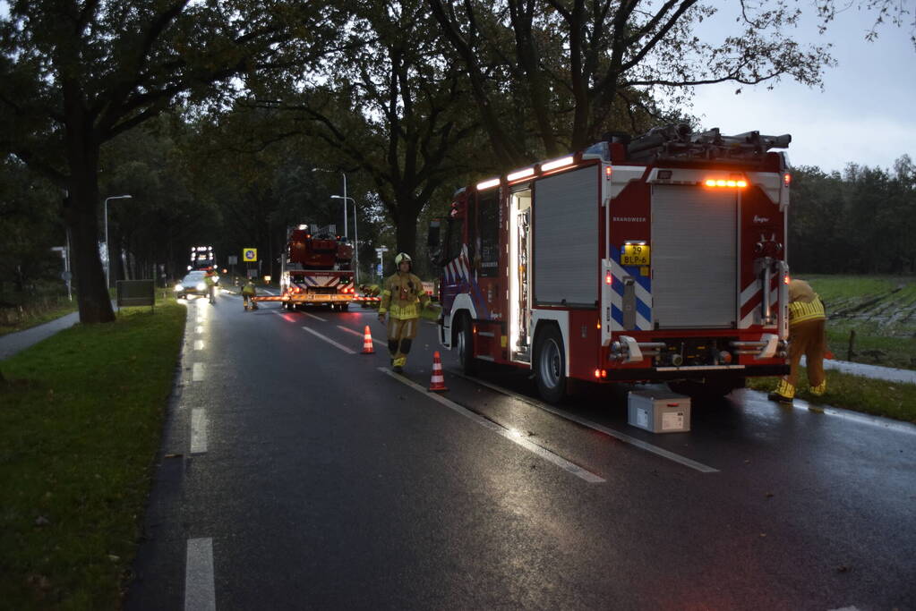 Weg afgesloten door afgebroken tak