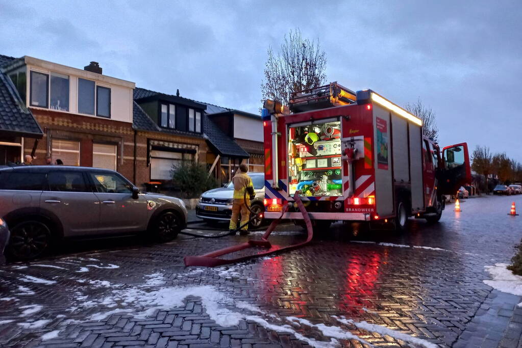 Brandweer ingezet voor woningbrand