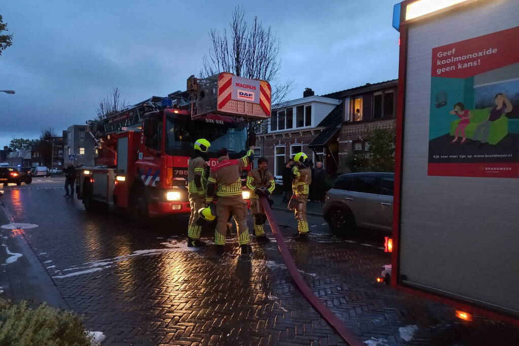 Brandweer ingezet voor woningbrand