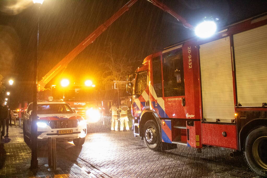 Brandweer ingezet voor brand in schoorsteen