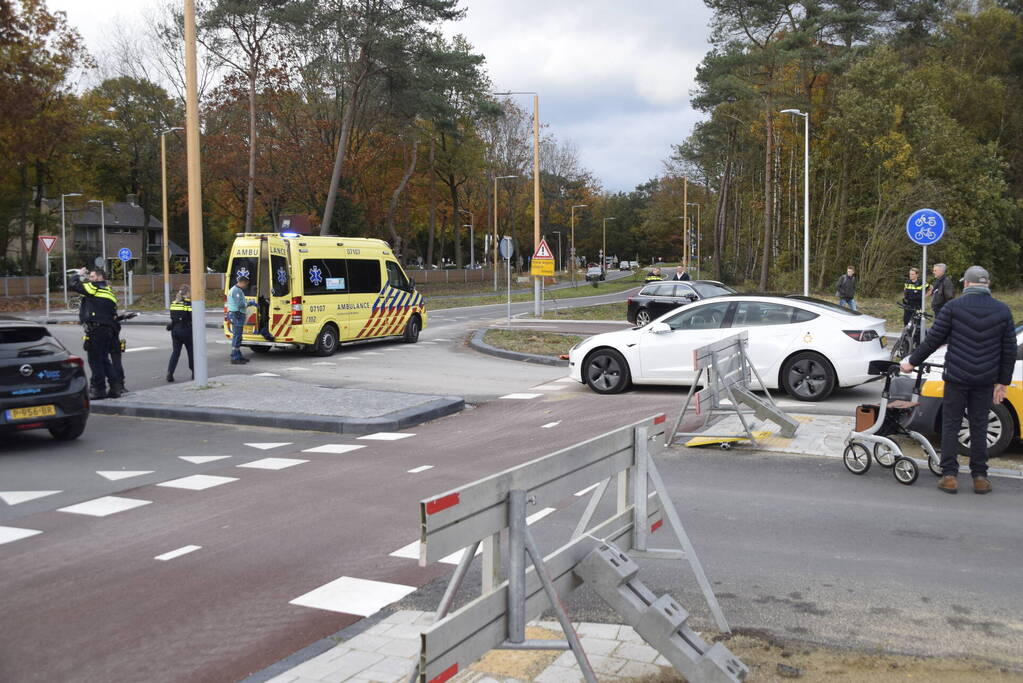 Fietser geschept door automobilist