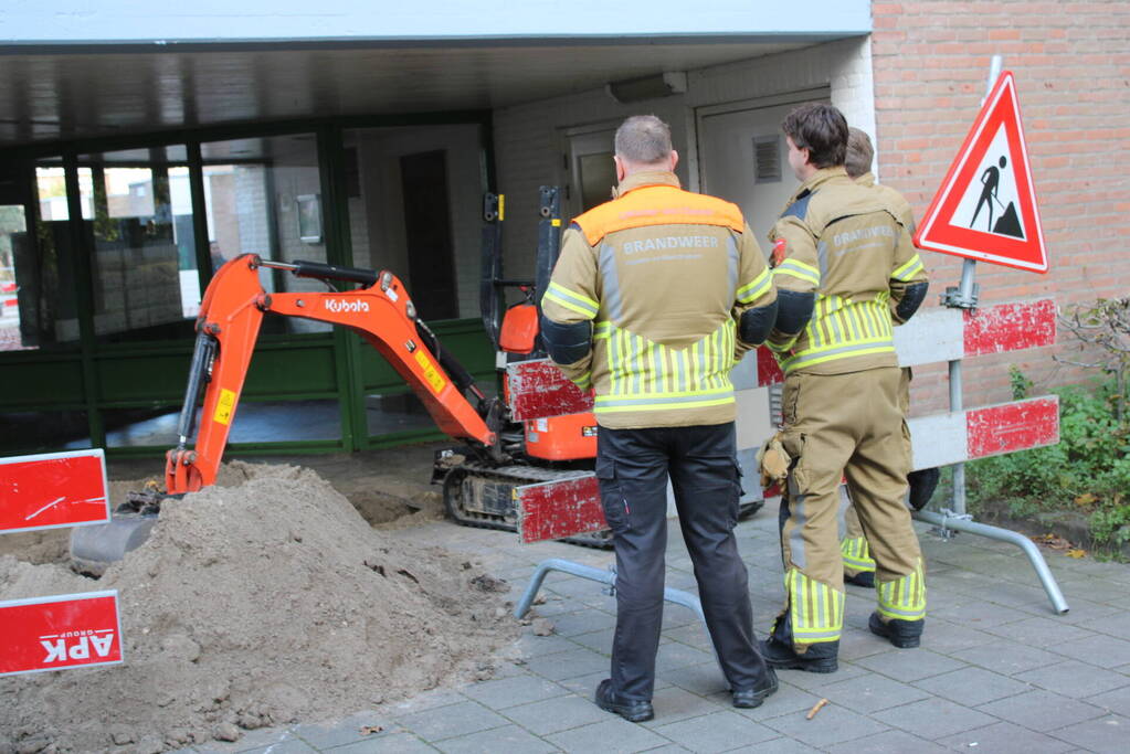 Gaslekkage door werkzaamheden