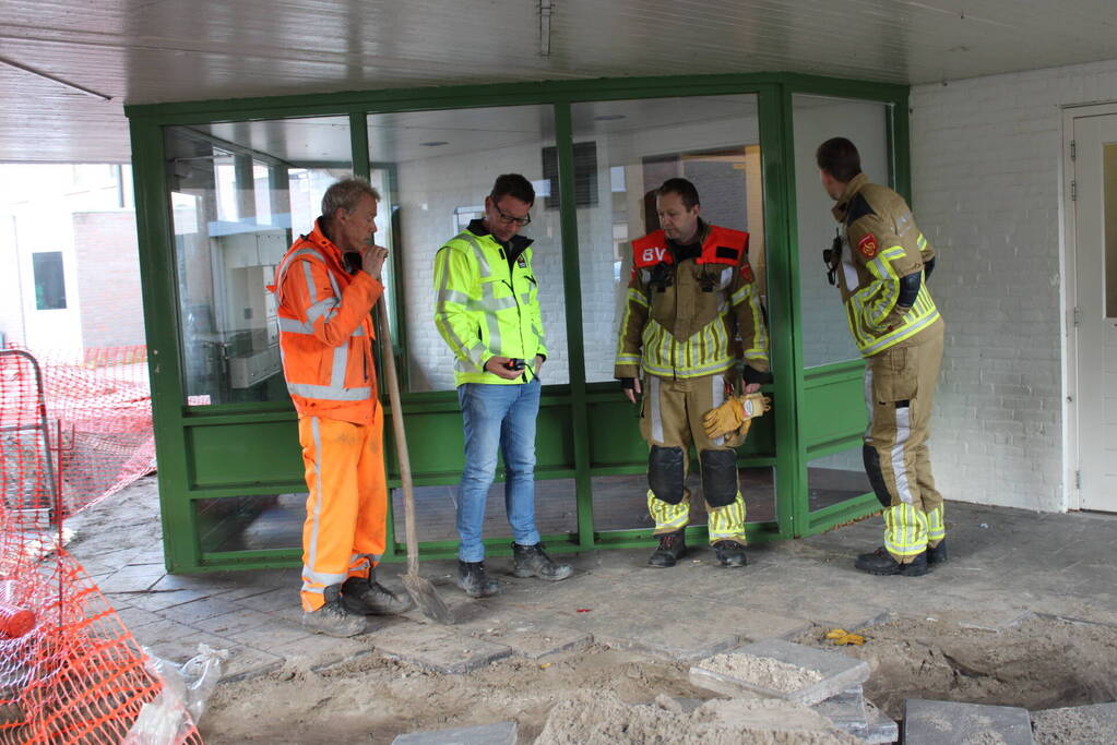 Gaslekkage door werkzaamheden