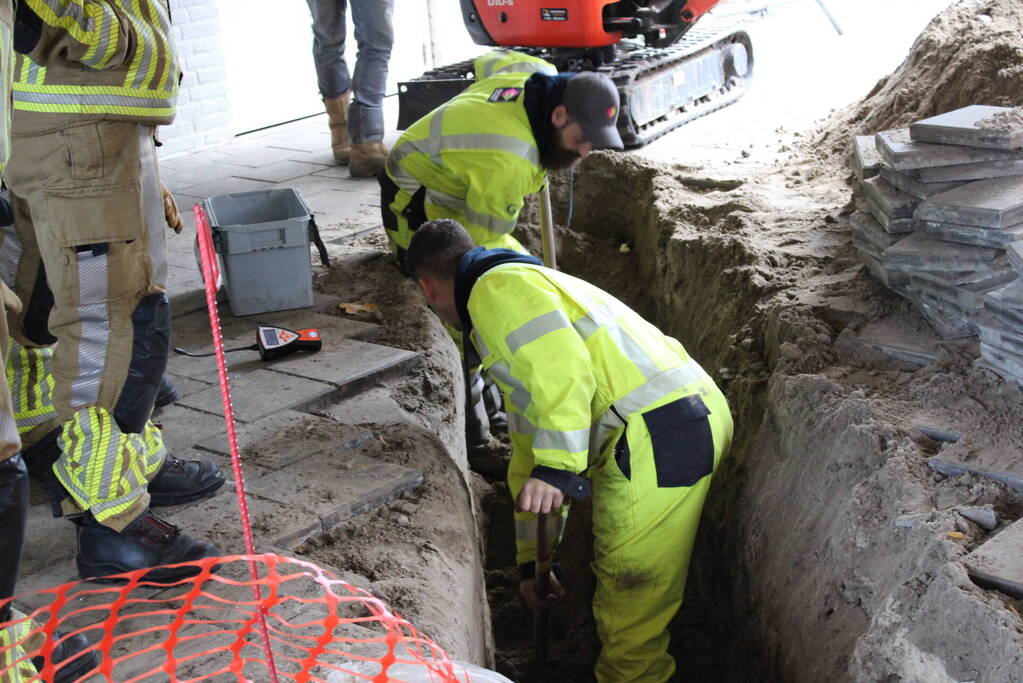 Gaslekkage door werkzaamheden