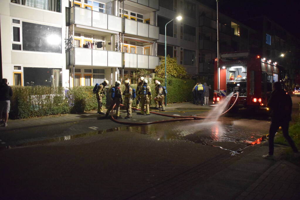 Brand in appartement snel geblust