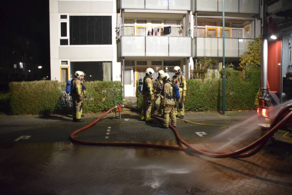 Brand in appartement snel geblust