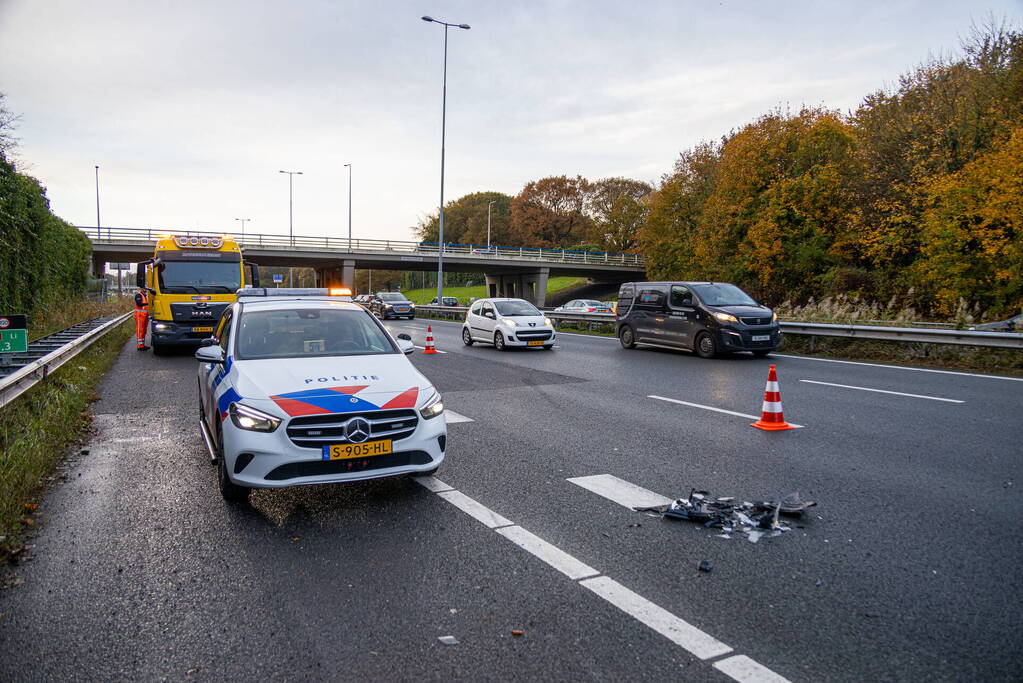 Zes voertuigen betrokken bij kettingbotsing