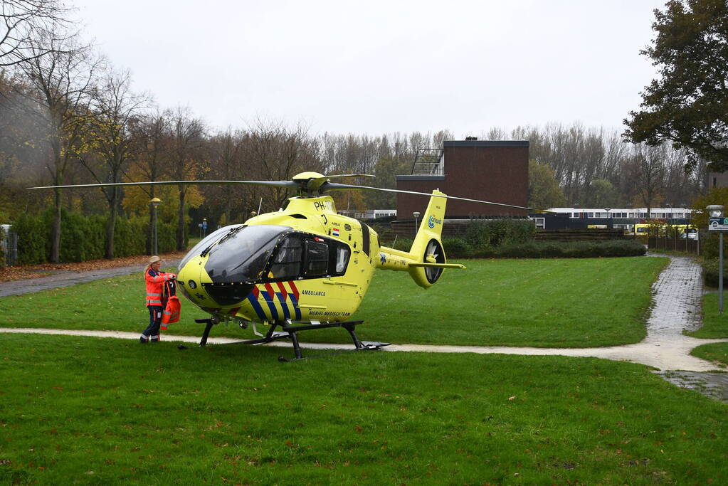 Inzet van traumahelikopter trekt veel bekijks