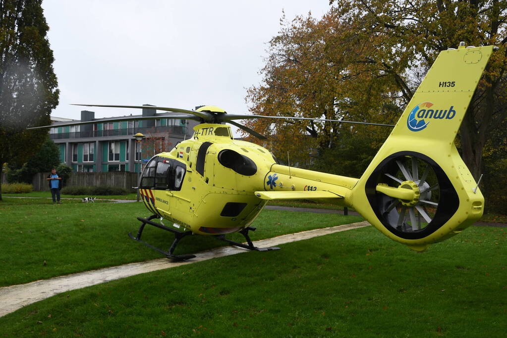 Inzet van traumahelikopter trekt veel bekijks