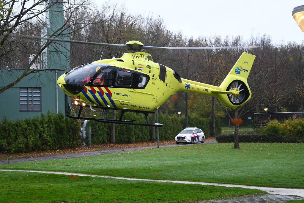 Inzet van traumahelikopter trekt veel bekijks