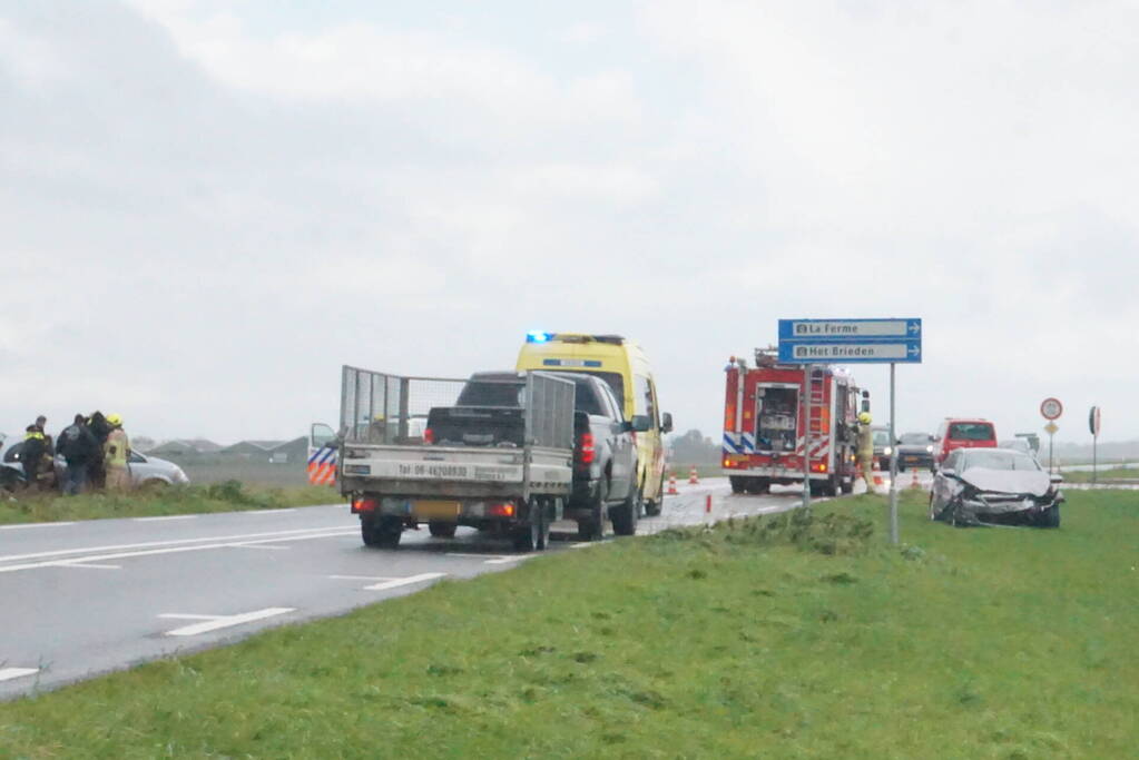 Gewonden bij ongeval tussen twee auto's