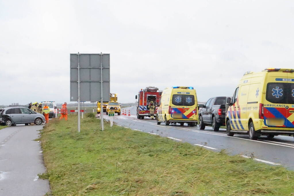 Gewonden bij ongeval tussen twee auto's