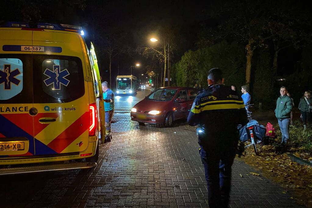 Fietser gewond bij aanrijding met auto