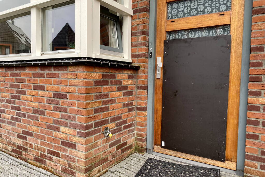 Woning beschadigd door explosie