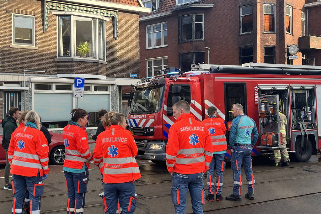 Grote uitslaande brand in appartementencomplex