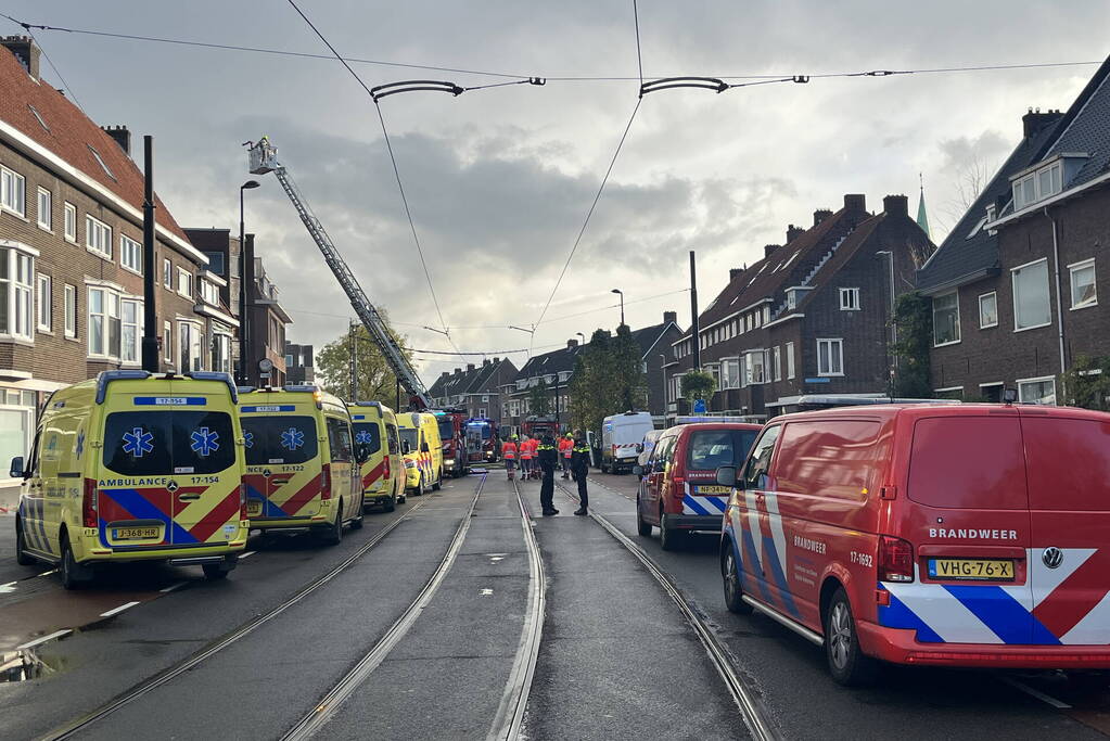 Grote uitslaande brand in appartementencomplex