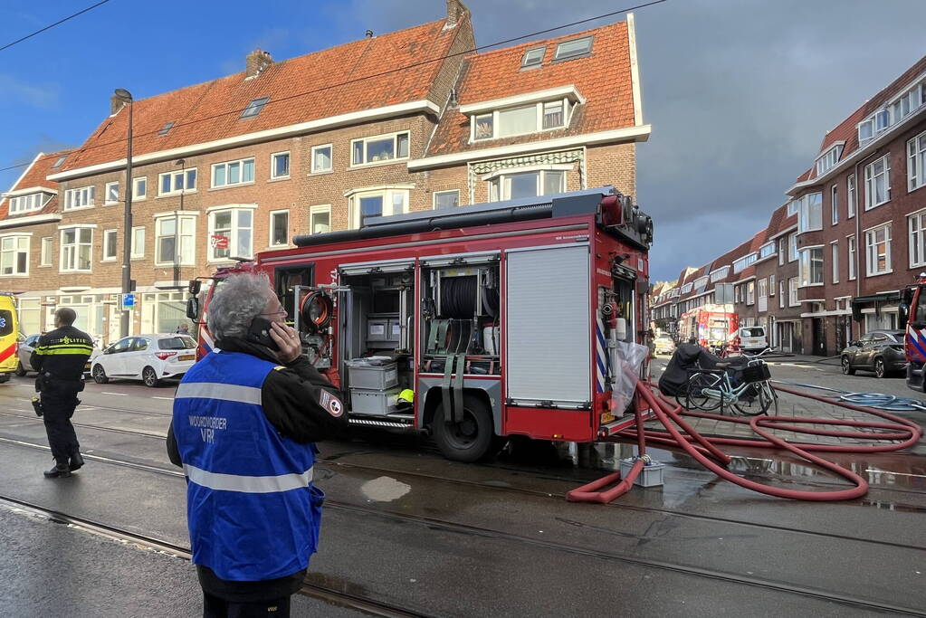 Grote uitslaande brand in appartementencomplex