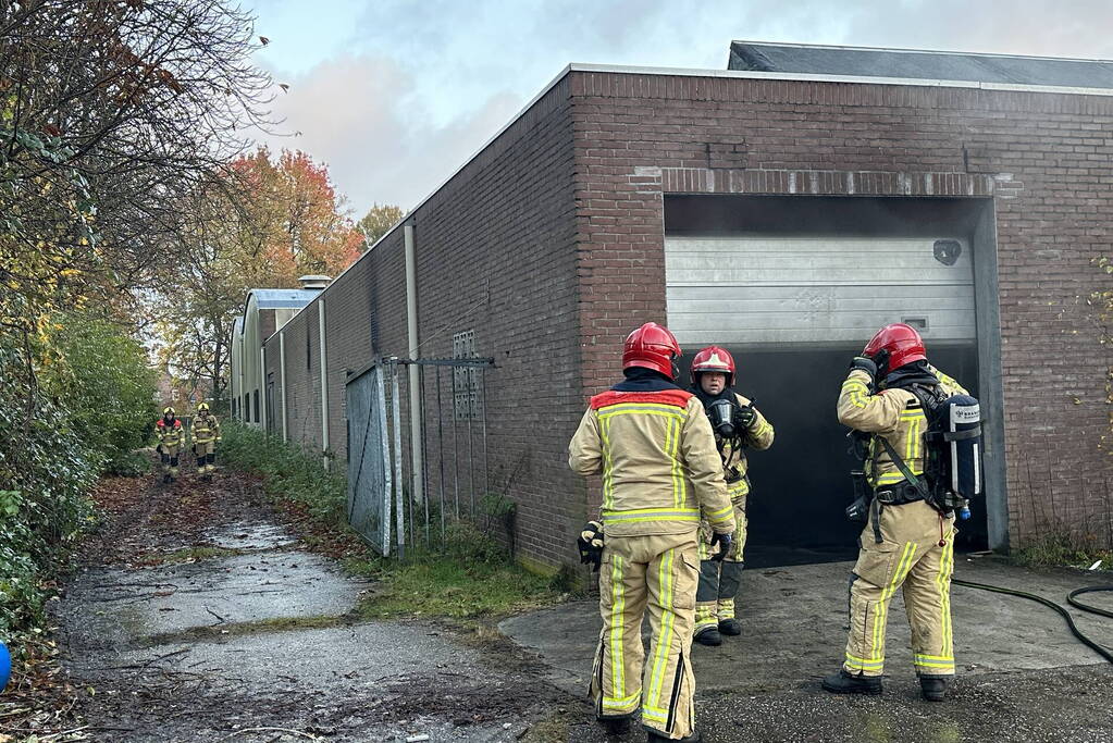 Rookontwikkeling bij brand in oude textielfabriek