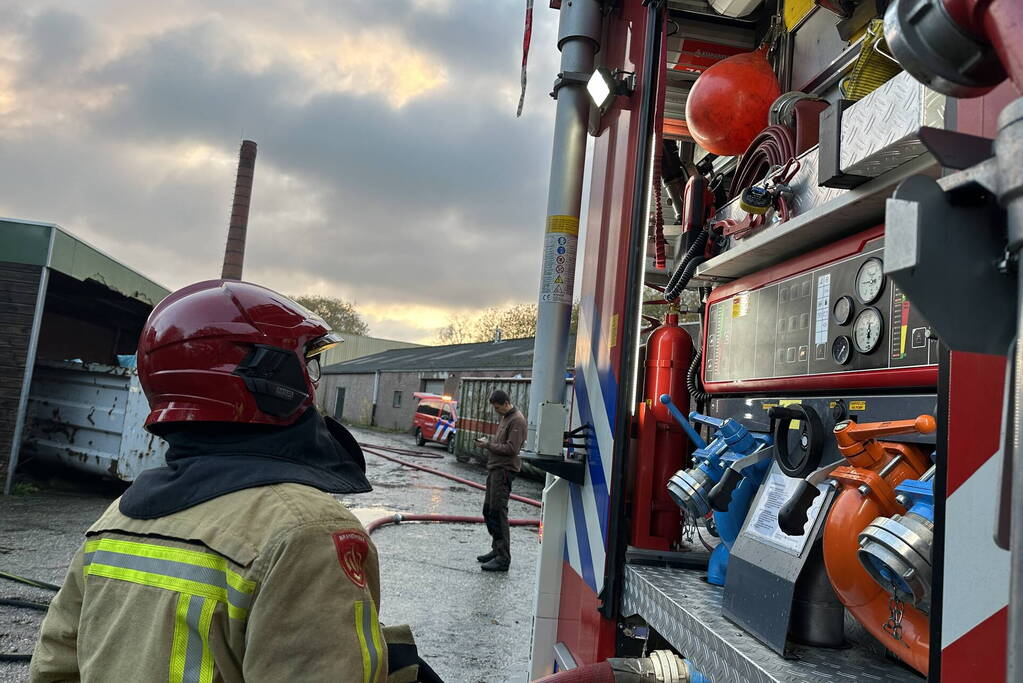 Rookontwikkeling bij brand in oude textielfabriek