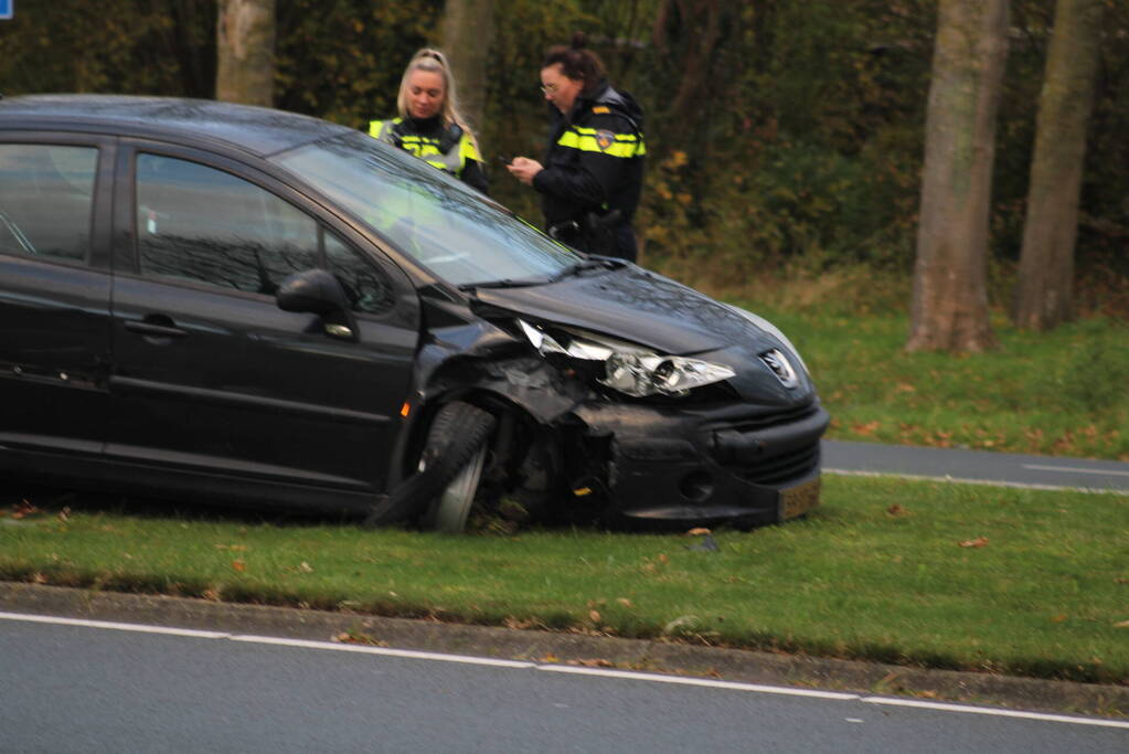 Veel schade bij kop-staartbotsing