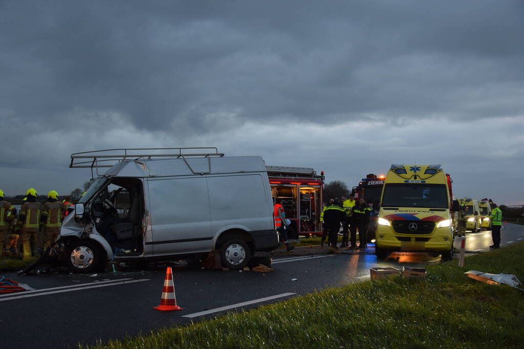 Meerdere gewonden bij groot ongeval