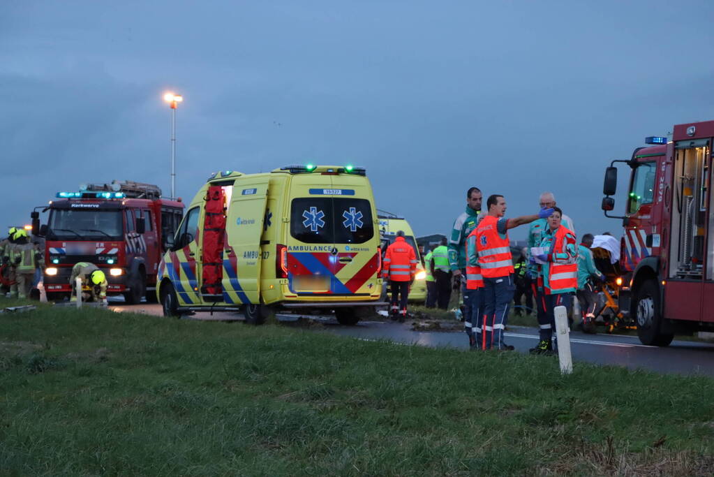 Meerdere gewonden bij groot ongeval