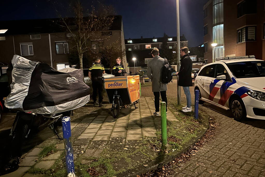 Fietsbezorger bedreigd, overvaller vlucht