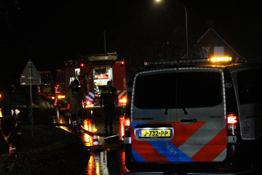 Gebouwbrand geblust door brandweer