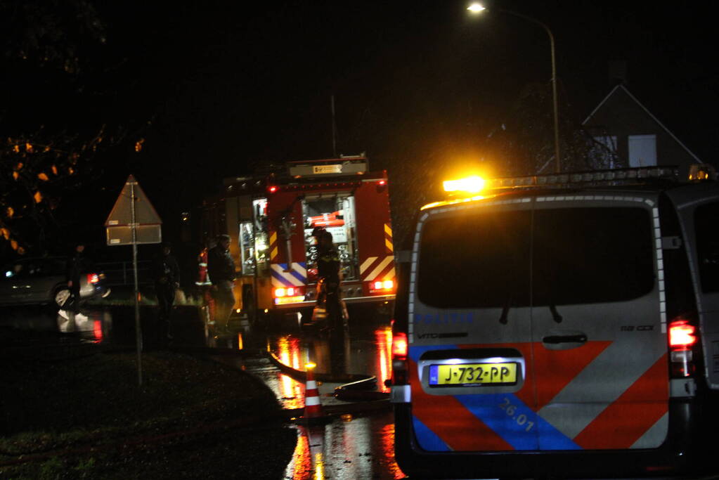 Gebouwbrand geblust door brandweer