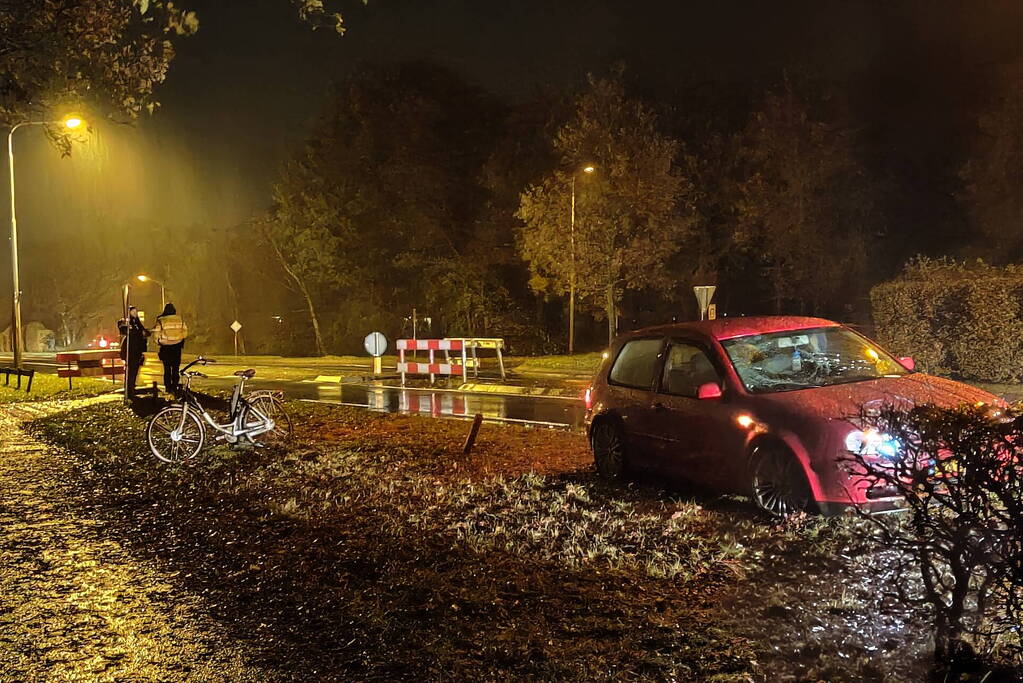 Fietser gewond bij botsing met auto