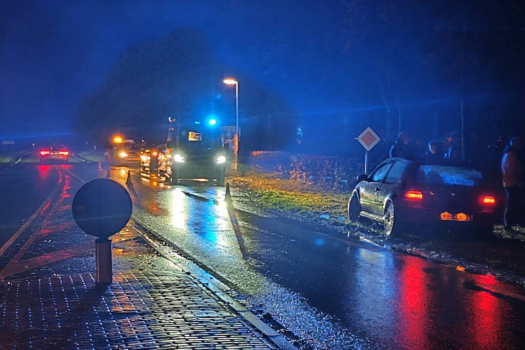 Fietser gewond bij botsing met auto