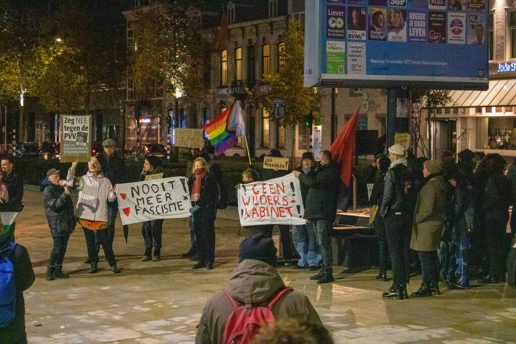 Demonstratie tegen winst PVV