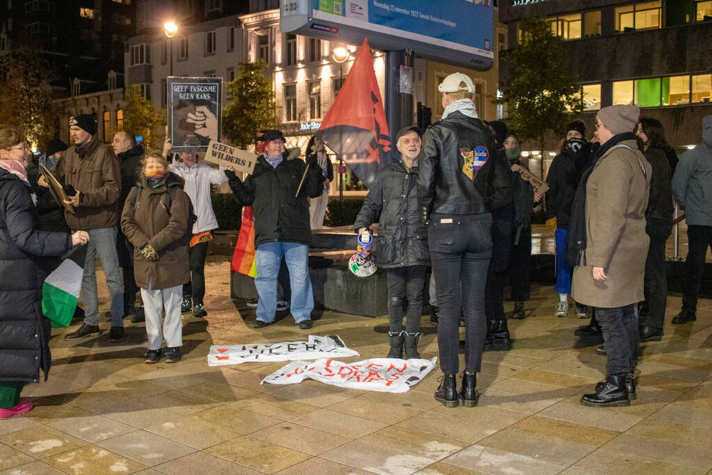 Demonstratie tegen winst PVV