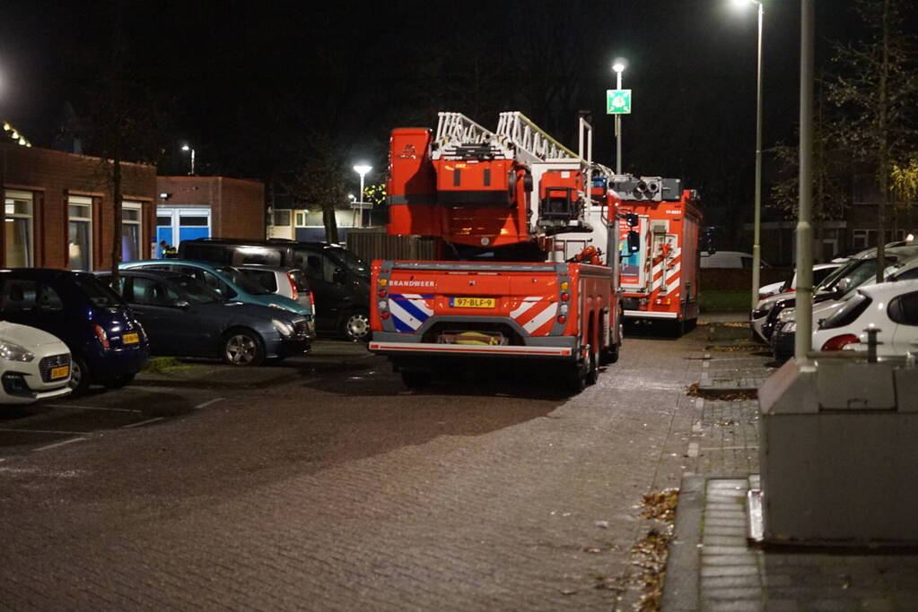 Brand in plantenbak snel geblust