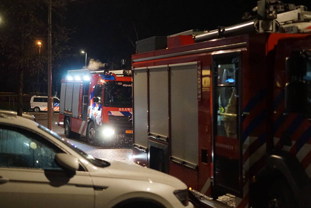 Brand in plantenbak snel geblust